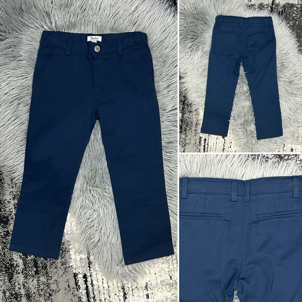 Frenchie Mini Couture Navy Blue Anderson Pants Size 4T